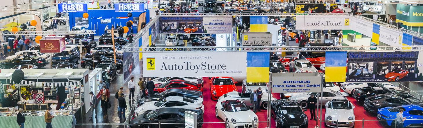 Overview picture of techno classica 2022 hall